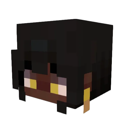 JuliaSfox11 Minecraft avatar head, 3D render