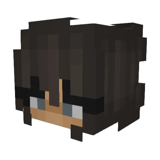 Julia_1989 Minecraft avatar head, 3D render