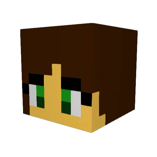 Julia_Charlotte Minecraft avatar head, 3D render