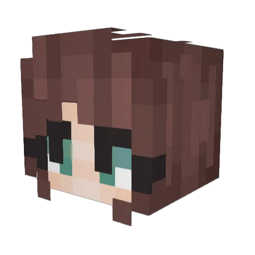 Julia_Halllo Minecraft avatar head, 3D render
