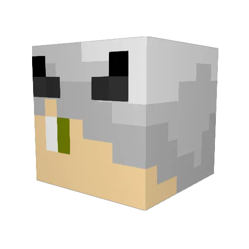 Julia_Jelly Minecraft avatar head, 3D render