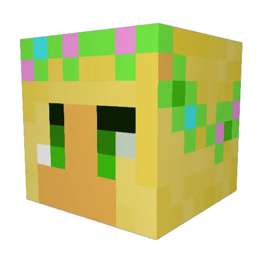 Julia_Stern Minecraft avatar head, 3D render