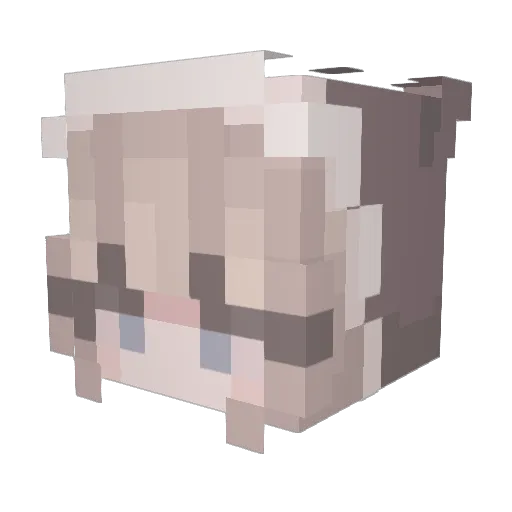 Julia__2006 Minecraft avatar head, 3D render