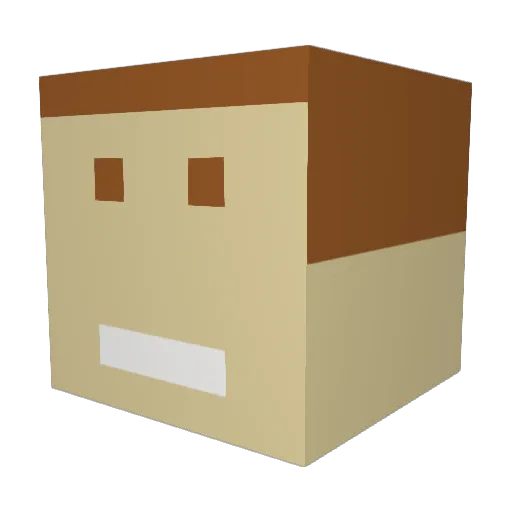 Juliaannuusss Minecraft avatar head, 3D render