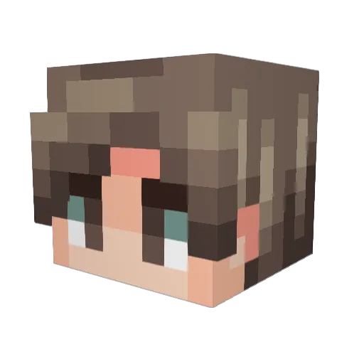 Julian009 Minecraft avatar head, 3D render