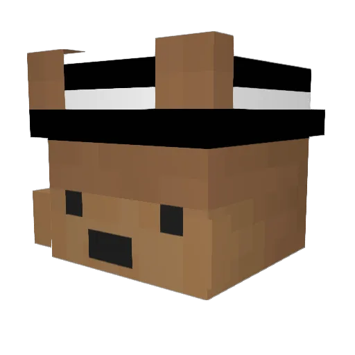 Julian187er Minecraft avatar head, 3D render