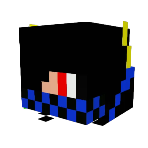 Julian2309 Minecraft avatar head, 3D render