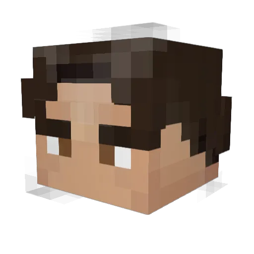 Julian2609 Minecraft avatar head, 3D render