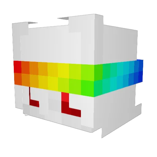 Julian3877 Minecraft avatar head, 3D render