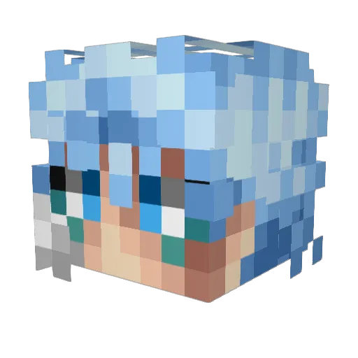 Julian7033 Minecraft avatar head, 3D render