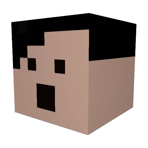 JulianAnka Minecraft avatar head, 3D render