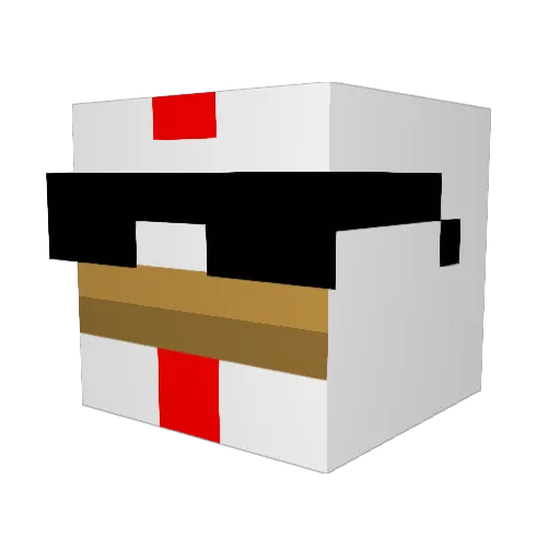 JulianCR Minecraft avatar head, 3D render