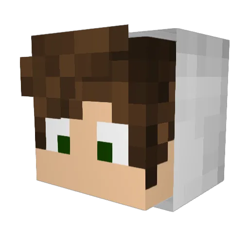 JulianCTr13 Minecraft avatar head, 3D render