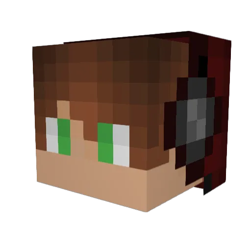 JulianCrz Minecraft avatar head, 3D render