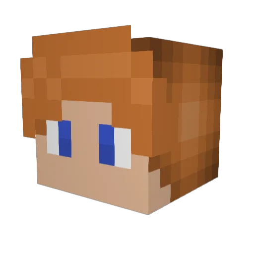 JulianEmilio Minecraft avatar head, 3D render