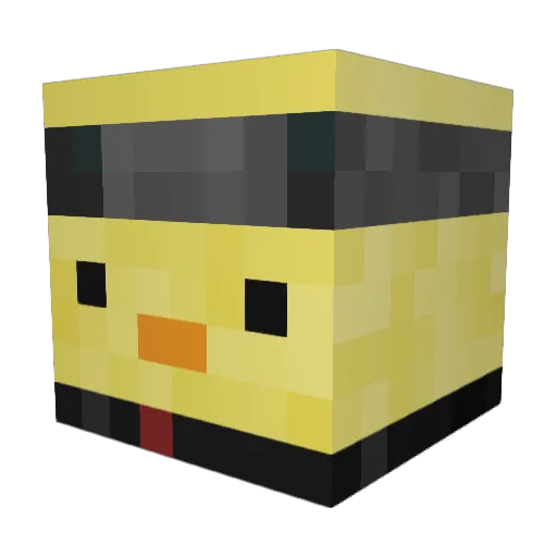 JulianF07 Minecraft avatar head, 3D render