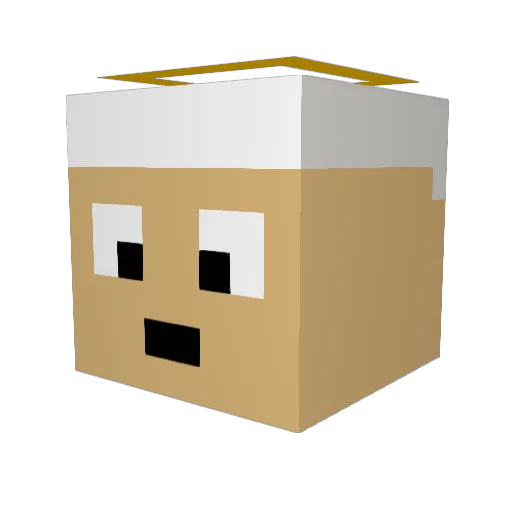 JulianND1 Minecraft avatar head, 3D render