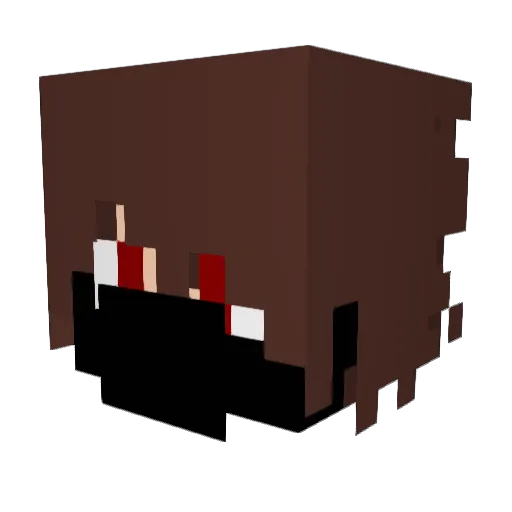JulianNocturne Minecraft avatar head, 3D render