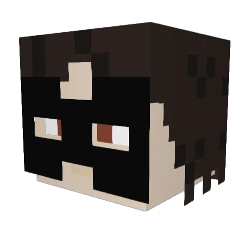 JulianS_ Minecraft avatar head, 3D render