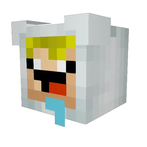 JulianTung Minecraft avatar head, 3D render