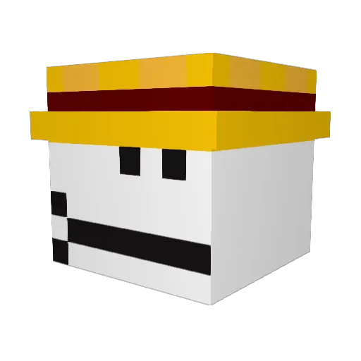 Julian_boss Minecraft avatar head, 3D render