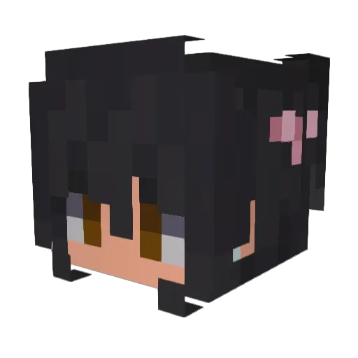 JulianaCanejo Minecraft avatar head, 3D render