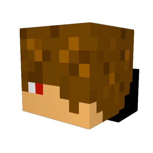 Julianero Minecraft avatar head, 3D render