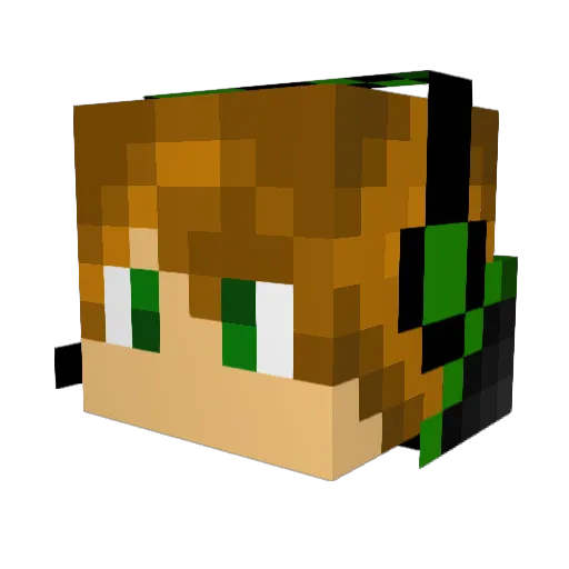 Julianlphd Minecraft avatar head, 3D render