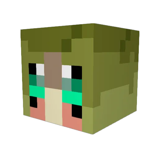 Julianna2012 Minecraft avatar head, 3D render