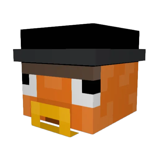JulianoElBanano Minecraft avatar head, 3D render