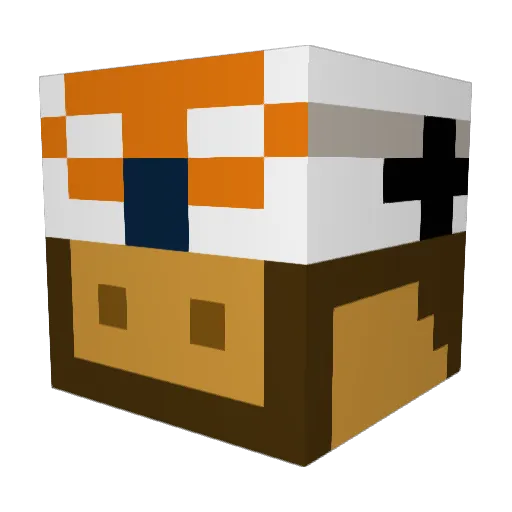 Julianxvg Minecraft avatar head, 3D render