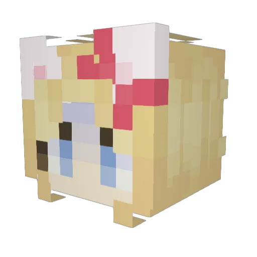 JuliaxMinecraft Minecraft avatar head, 3D render