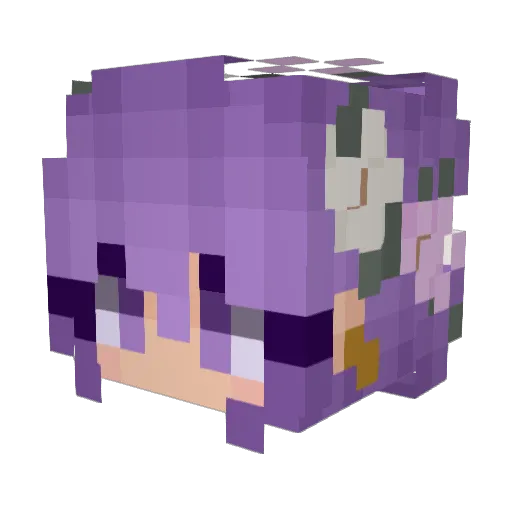 JulieHast Minecraft avatar head, 3D render