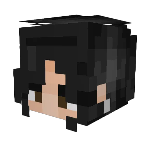 JulieStarling Minecraft avatar head, 3D render