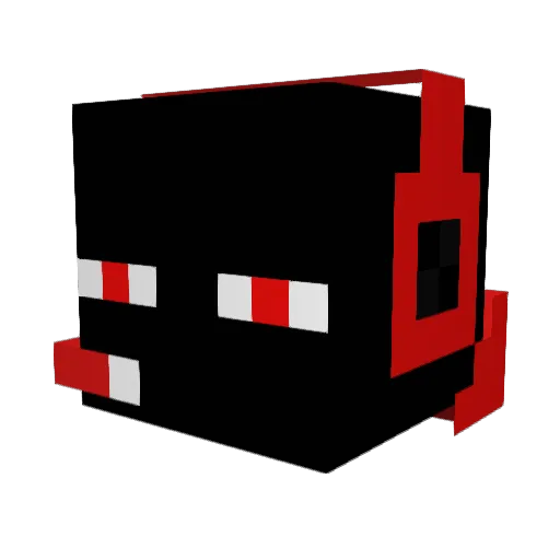 Julien208 Minecraft avatar head, 3D render