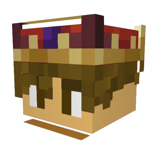 Julien3047 Minecraft avatar head, 3D render