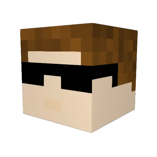 JulienTheB0ss Minecraft avatar head, 3D render