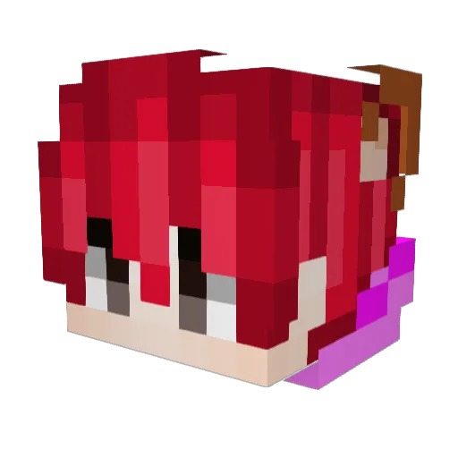 Julien_09 Minecraft avatar head, 3D render
