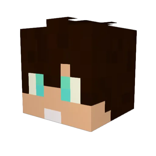Juliendeq Minecraft avatar head, 3D render