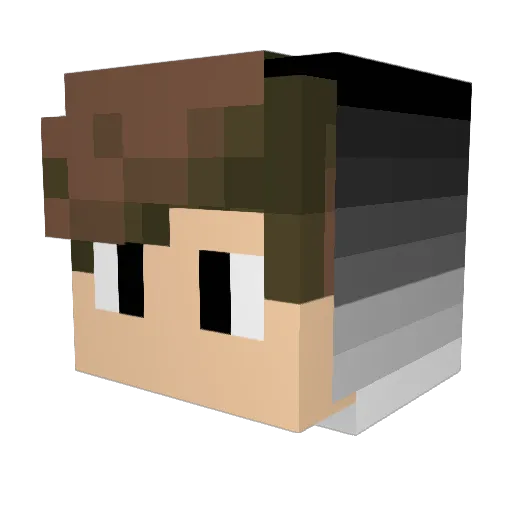 Juliendu51 Minecraft avatar head, 3D render