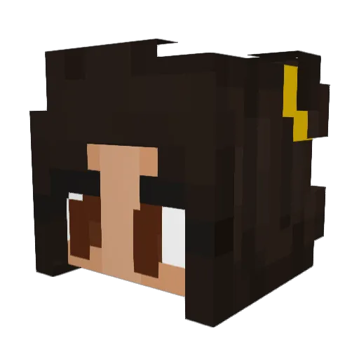 Julienic Minecraft avatar head, 3D render