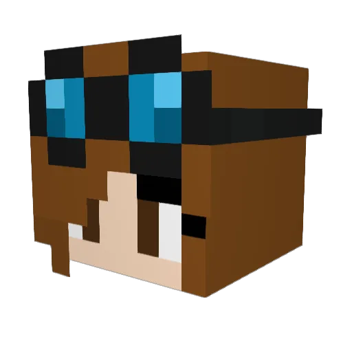 Juliet2008 Minecraft avatar head, 3D render