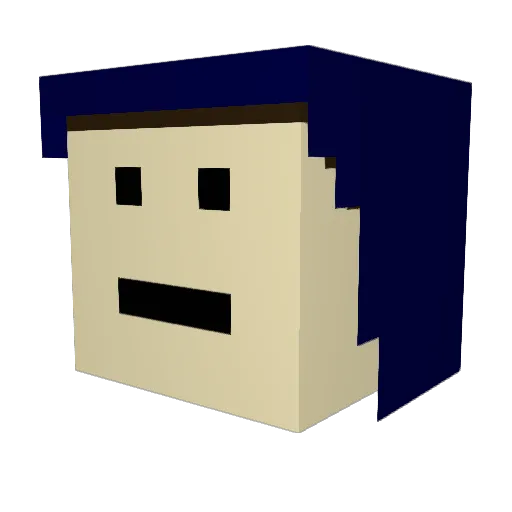 Juliet528 Minecraft avatar head, 3D render