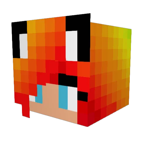 JulietUndead Minecraft avatar head, 3D render