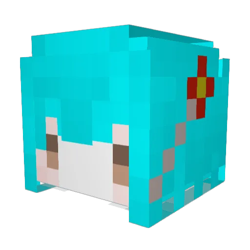 Juliet_0803 Minecraft avatar head, 3D render
