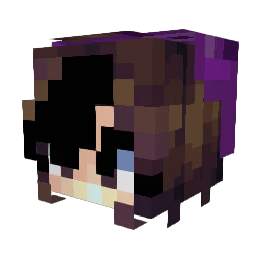 Juliet_1203 Minecraft avatar head, 3D render