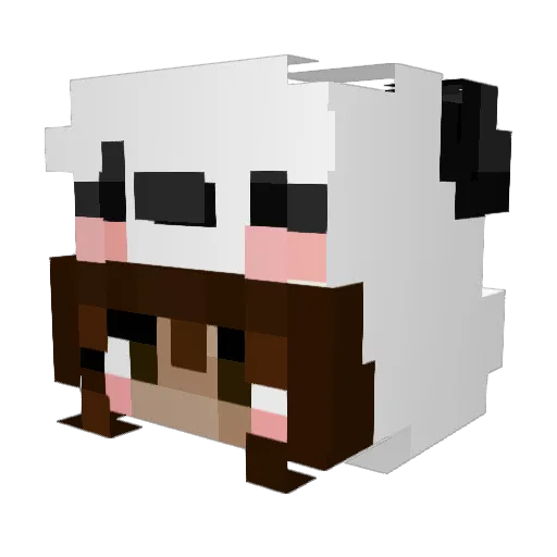 Juliette0 Minecraft avatar head, 3D render