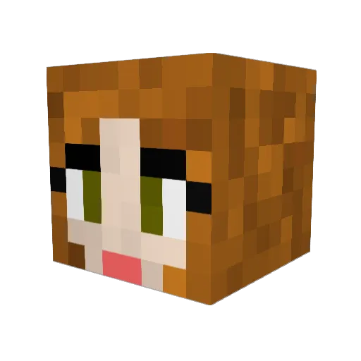 Juliette57 Minecraft avatar head, 3D render