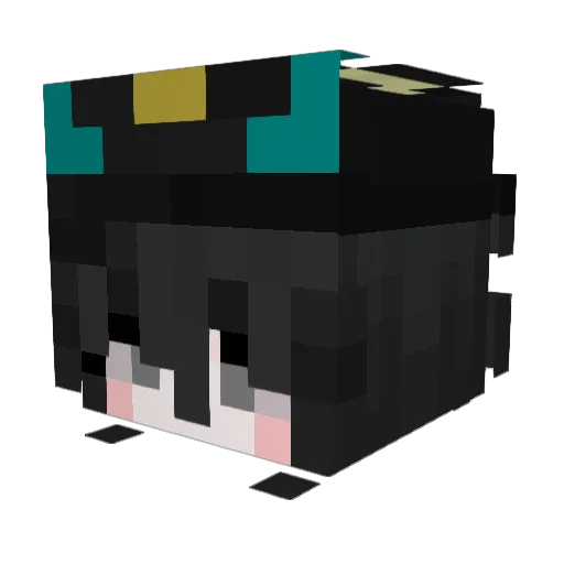 Julietthaa Minecraft avatar head, 3D render