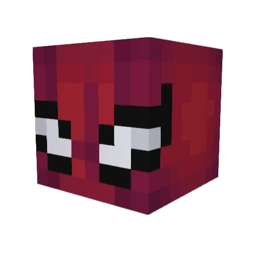 Juliiooo Minecraft avatar head, 3D render